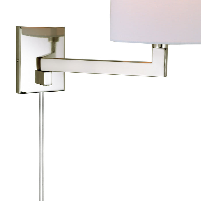 One Light Swing Arm Wall Sconce from the Allston collection in Polished Nickel finish