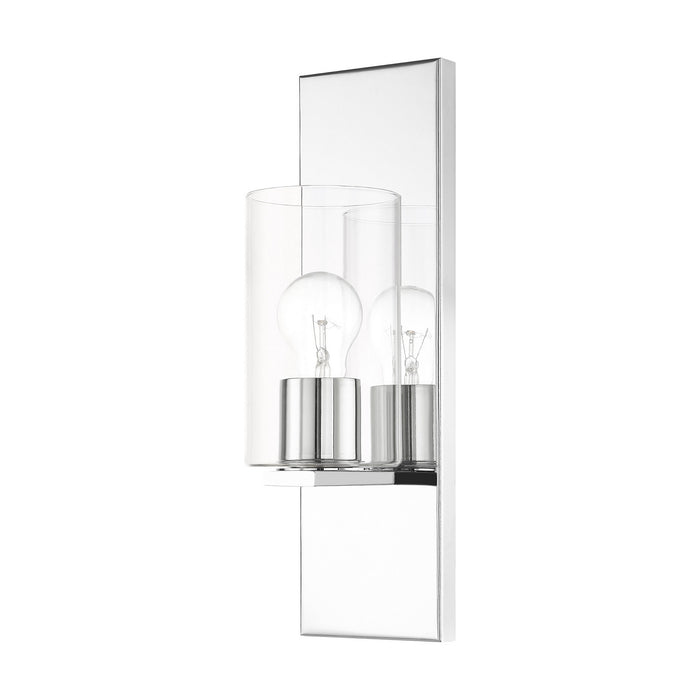One Light Wall Sconce from the Zurich collection in Polished Chrome finish