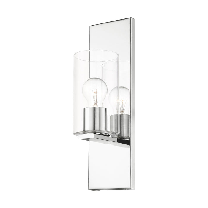 One Light Wall Sconce from the Zurich collection in Polished Chrome finish