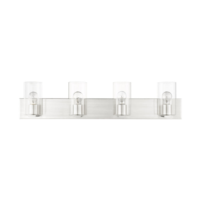 Four Light Vanity from the Zurich collection in Brushed Nickel finish