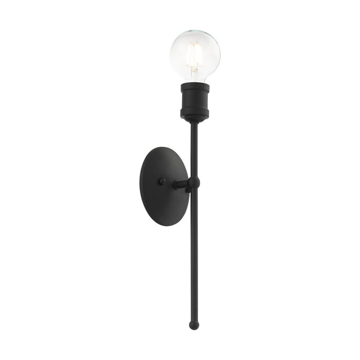 One Light Wall Sconce from the Lansdale collection in Black finish