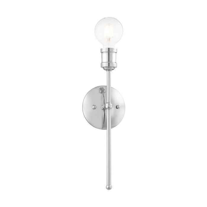 One Light Wall Sconce from the Lansdale collection in Polished Chrome finish