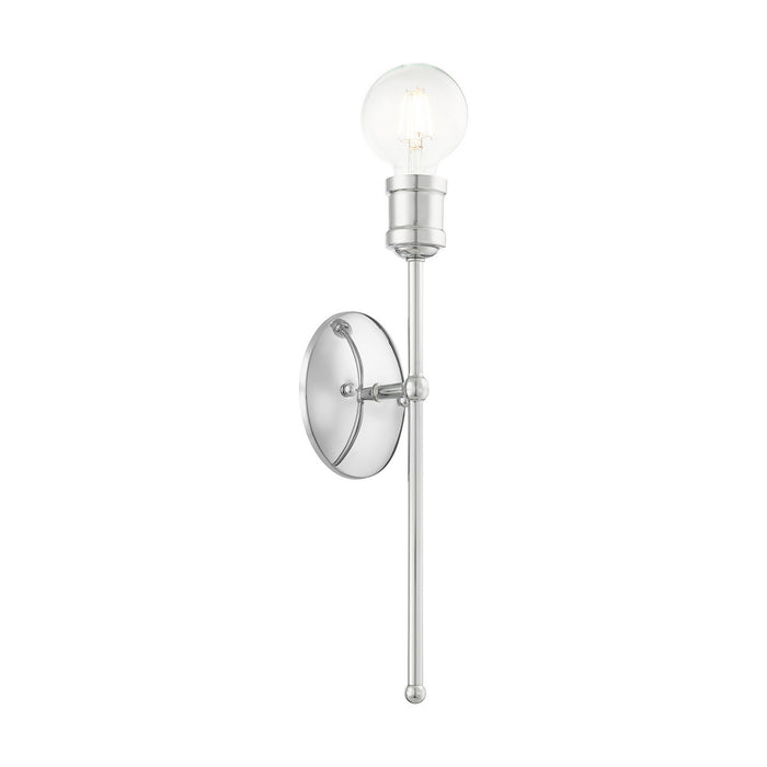 One Light Wall Sconce from the Lansdale collection in Polished Chrome finish