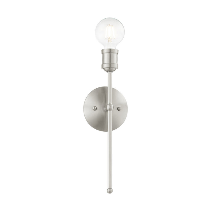 One Light Wall Sconce from the Lansdale collection in Brushed Nickel finish