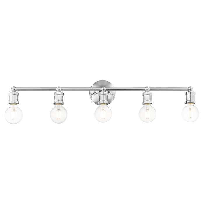 Five Light Vanity from the Lansdale collection in Polished Chrome finish