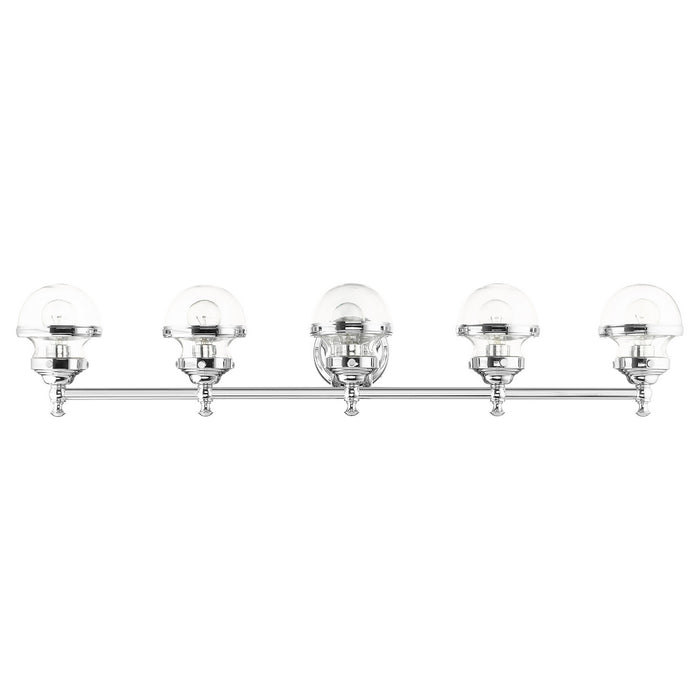 Five Light Vanity from the Oldwick collection in Polished Chrome finish