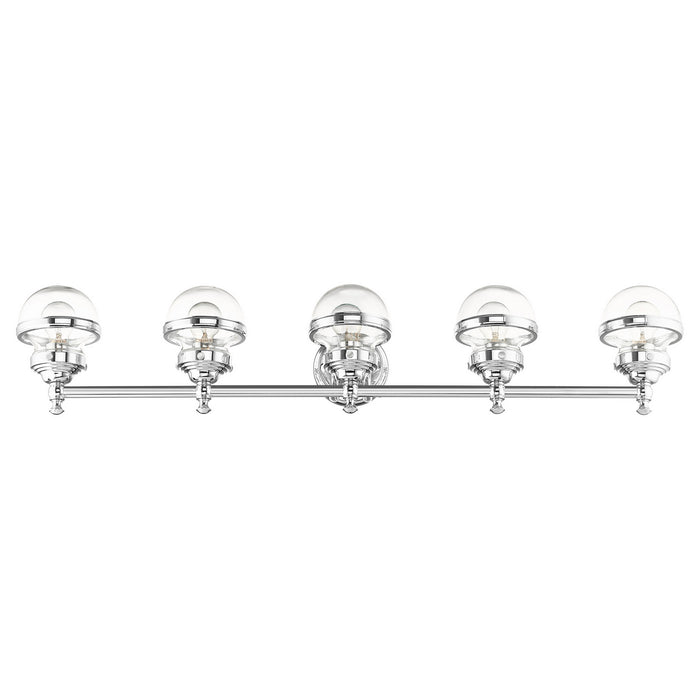 Five Light Vanity from the Oldwick collection in Polished Chrome finish