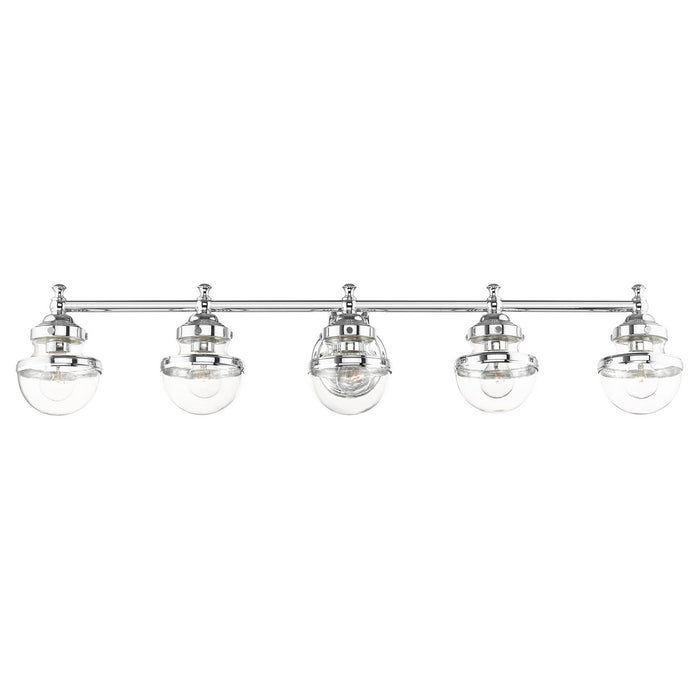 Five Light Vanity from the Oldwick collection in Polished Chrome finish