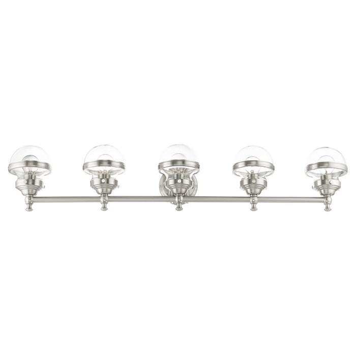 Five Light Vanity from the Oldwick collection in Brushed Nickel finish