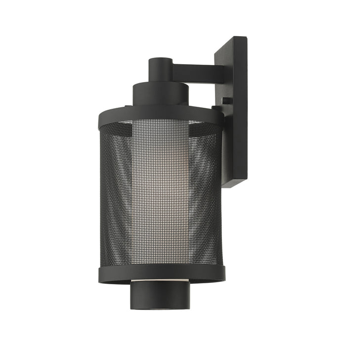 One Light Outdoor Wall Lantern from the Nottingham collection in Textured Black finish