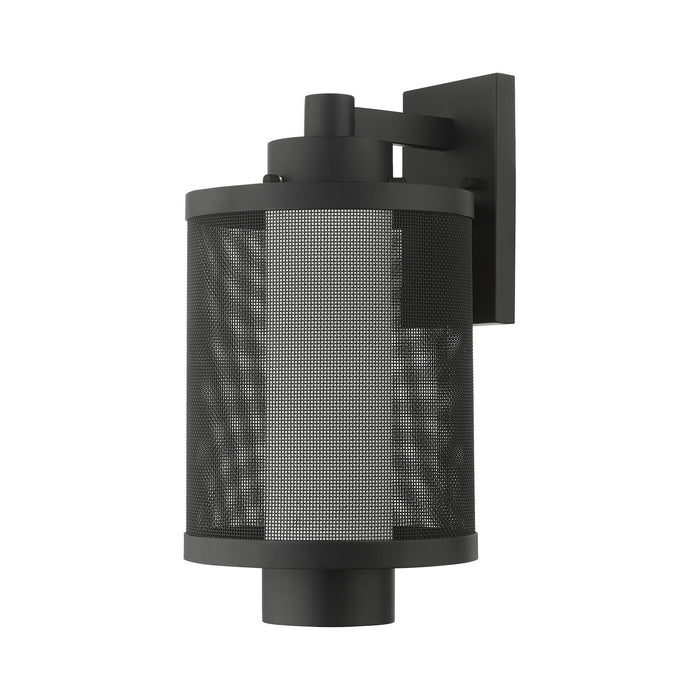One Light Outdoor Wall Lantern from the Nottingham collection in Textured Black finish