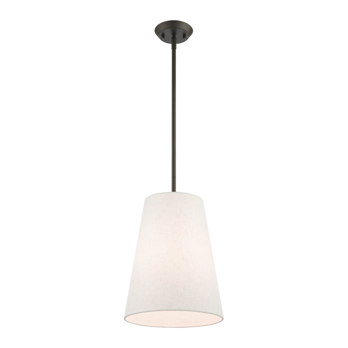 One Light Pendant from the Prato collection in Bronze finish