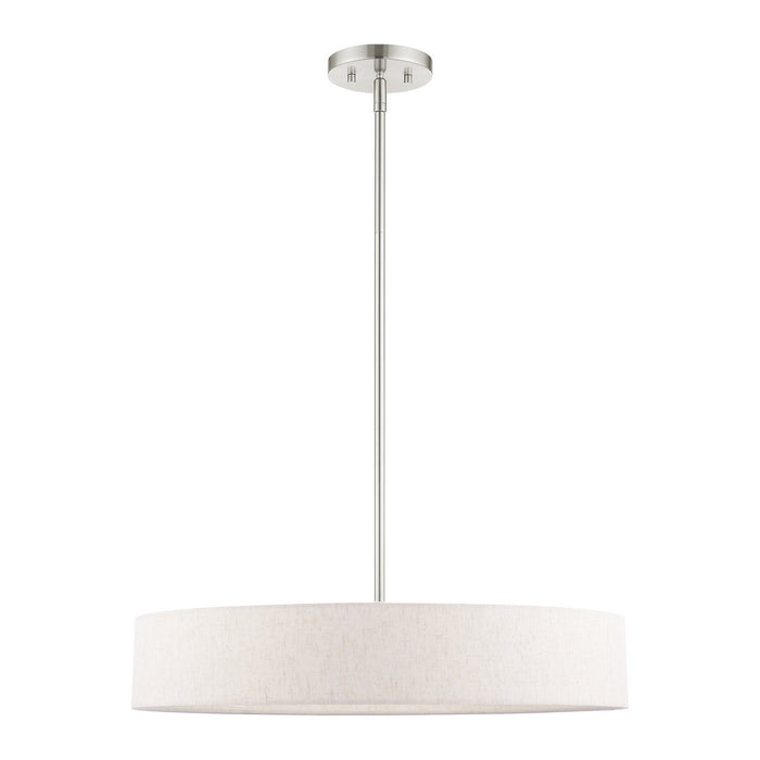 Four Light Pendant from the Venlo collection in Brushed Nickel finish