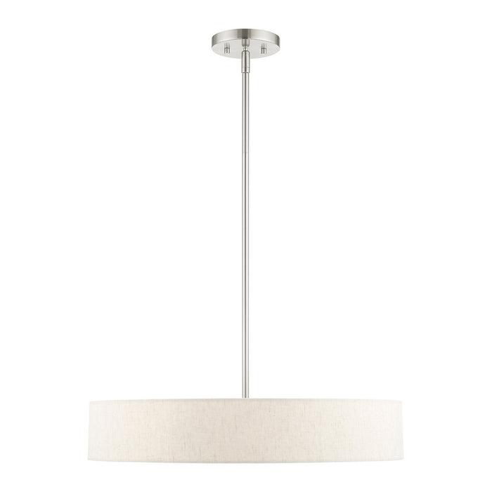 Four Light Pendant from the Venlo collection in Brushed Nickel finish