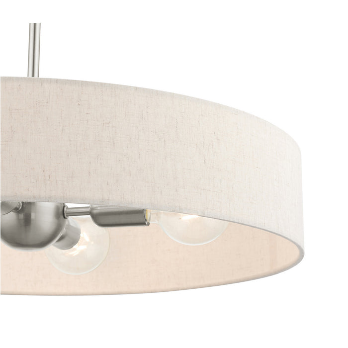 Four Light Pendant from the Venlo collection in Brushed Nickel finish