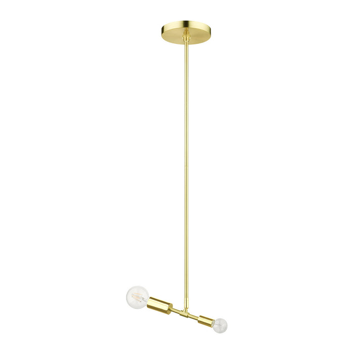 One Light Pendant from the Blairwood collection in Satin Brass finish