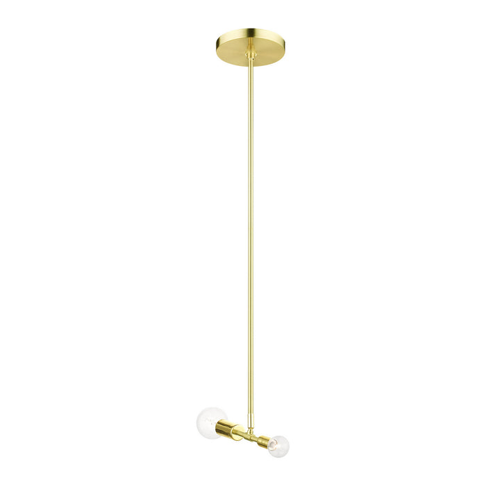 One Light Pendant from the Blairwood collection in Satin Brass finish