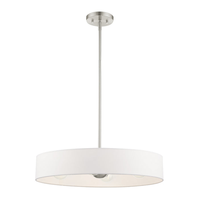 Four Light Pendant from the Venlo collection in Brushed Nickel finish