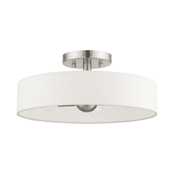 Four Light Semi Flush Mount from the Venlo collection in Brushed Nickel finish