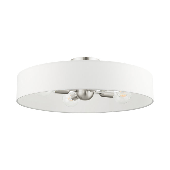 Four Light Semi Flush Mount from the Venlo collection in Brushed Nickel finish