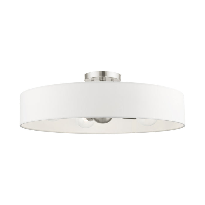 Four Light Semi Flush Mount from the Venlo collection in Brushed Nickel finish