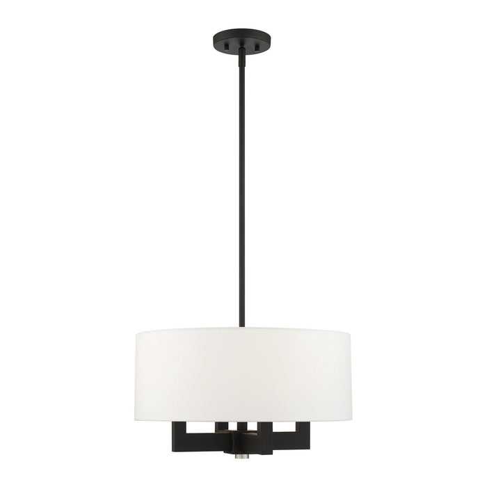 Four Light Chandelier from the Cresthaven collection in Black finish