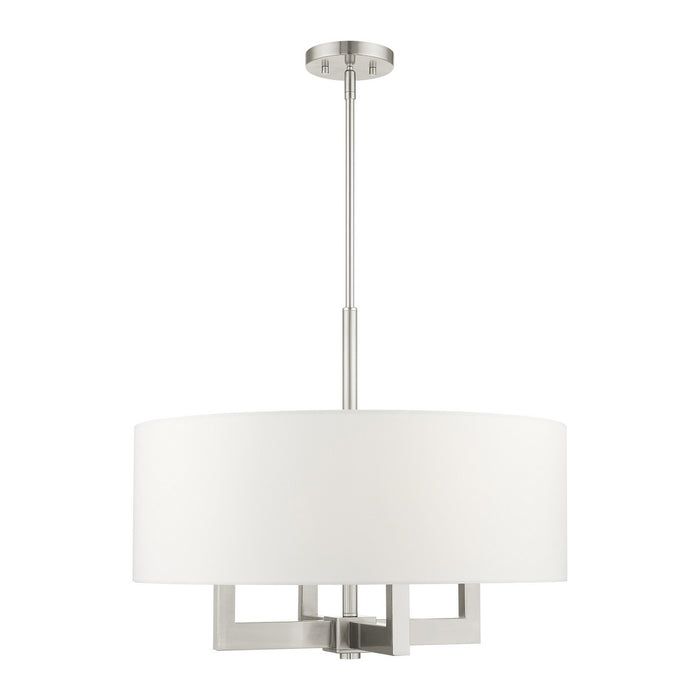 Four Light Chandelier from the Cresthaven collection in Brushed Nickel finish