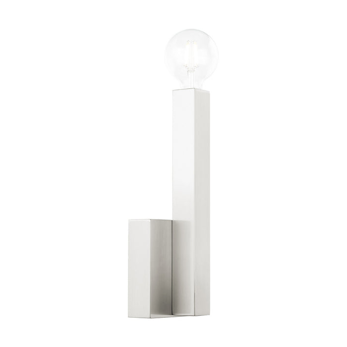 One Light Wall Sconce from the Solna collection in Brushed Nickel finish