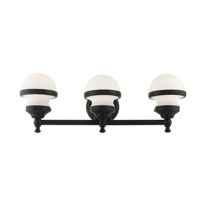 Three Light Vanity from the Oldwick collection in Black finish