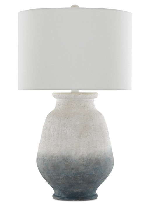 One Light Table Lamp in Ash Ivory/Blue/Acrylic White finish