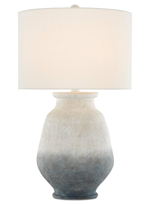 One Light Table Lamp in Ash Ivory/Blue/Acrylic White finish