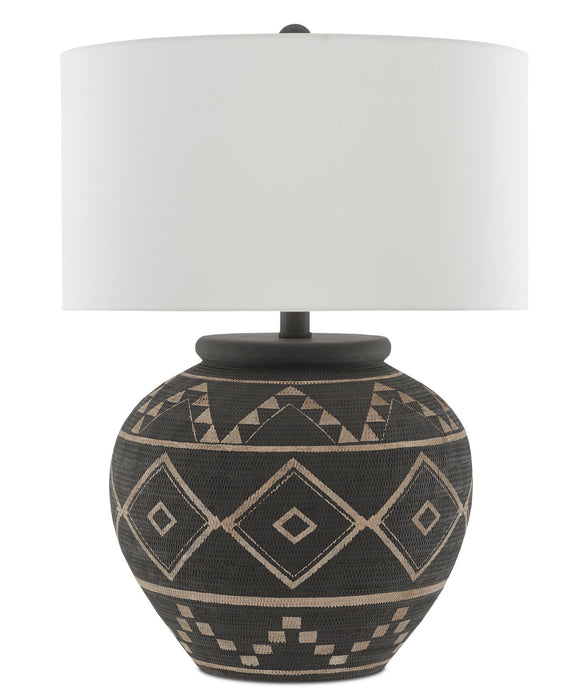 One Light Table Lamp in Brewed Latte/Molé Black finish
