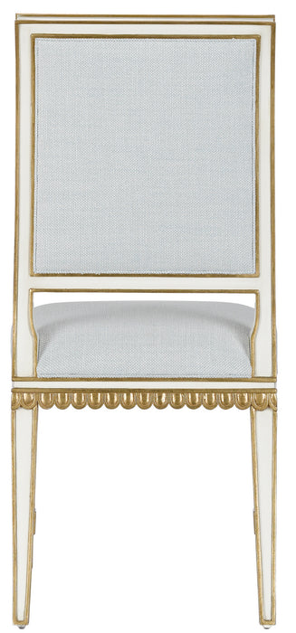 Chair in Ivory/Antique Gold finish