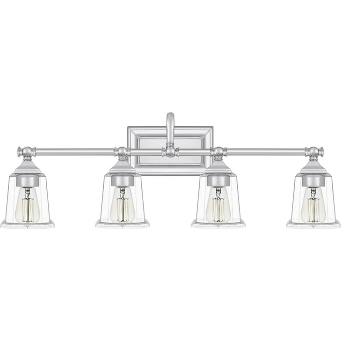 Four Light Bath from the Nicholas collection in Polished Chrome finish