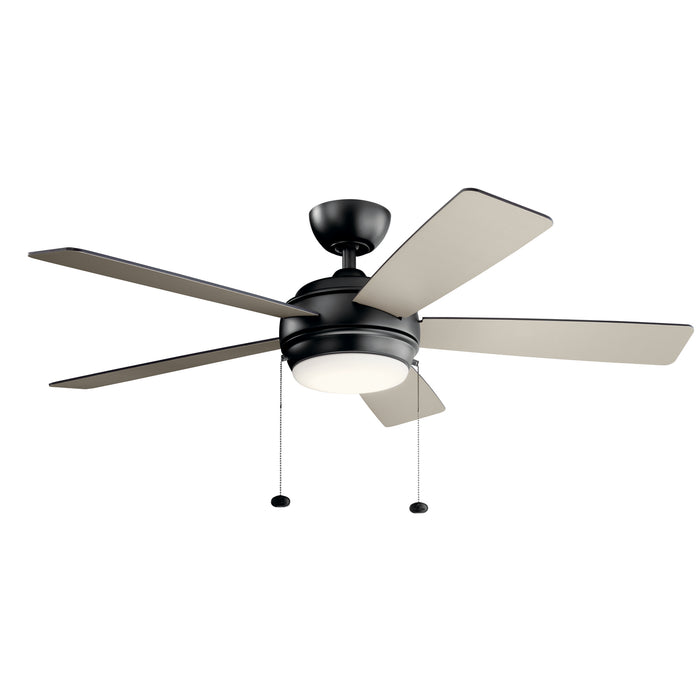 52``Ceiling Fan from the Starkk collection in Satin Black finish
