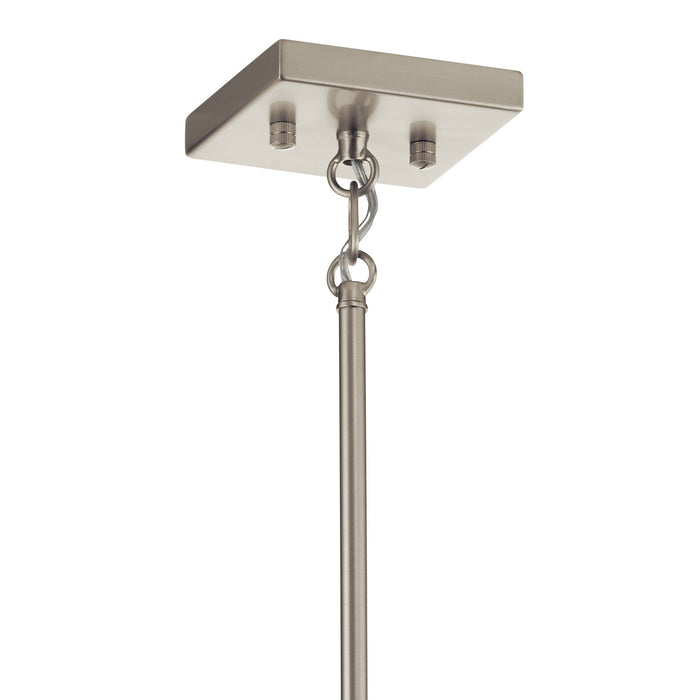 Four Light Pendant from the Lente collection in Brushed Nickel finish