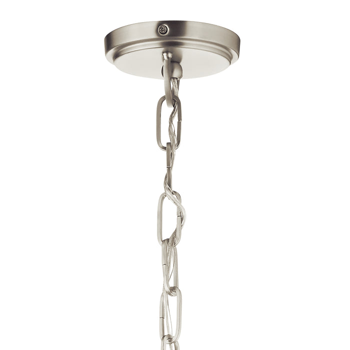 Three Light Pendant from the Montauk collection in White finish