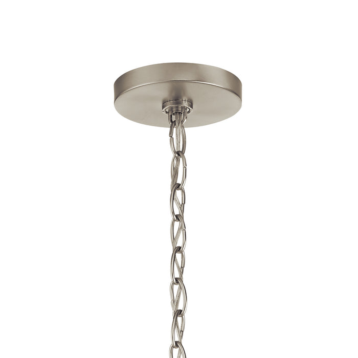 Five Light Chandelier from the Valserrano collection in Brushed Nickel finish