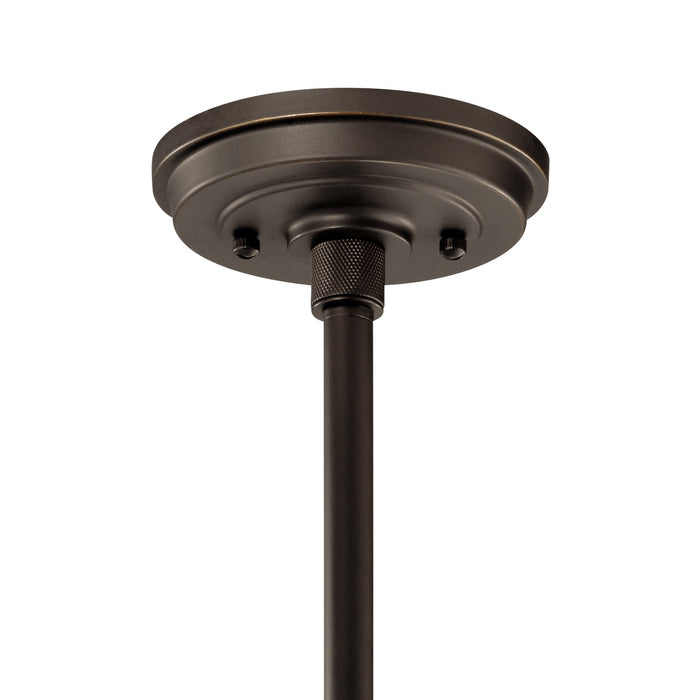 One Light Outdoor Pendant/Semi Flush Mount from the Allenbury collection in Olde Bronze finish