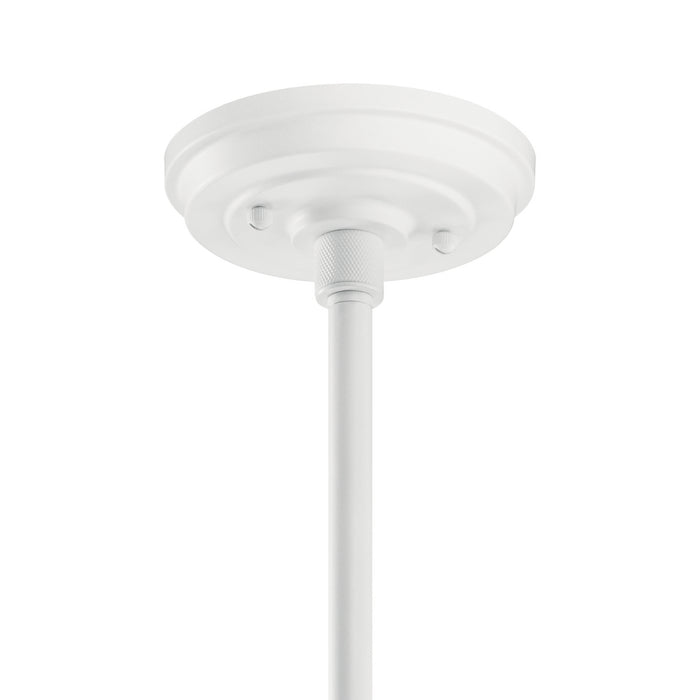 One Light Outdoor Pendant/Semi Flush Mount from the Allenbury collection in White finish