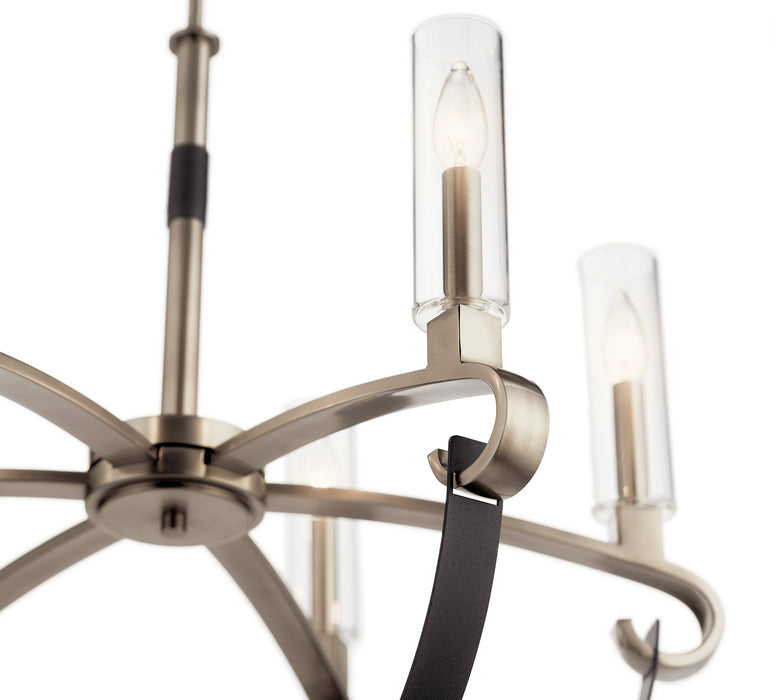 Six Light Chandelier from the Artem collection in Classic Pewter finish