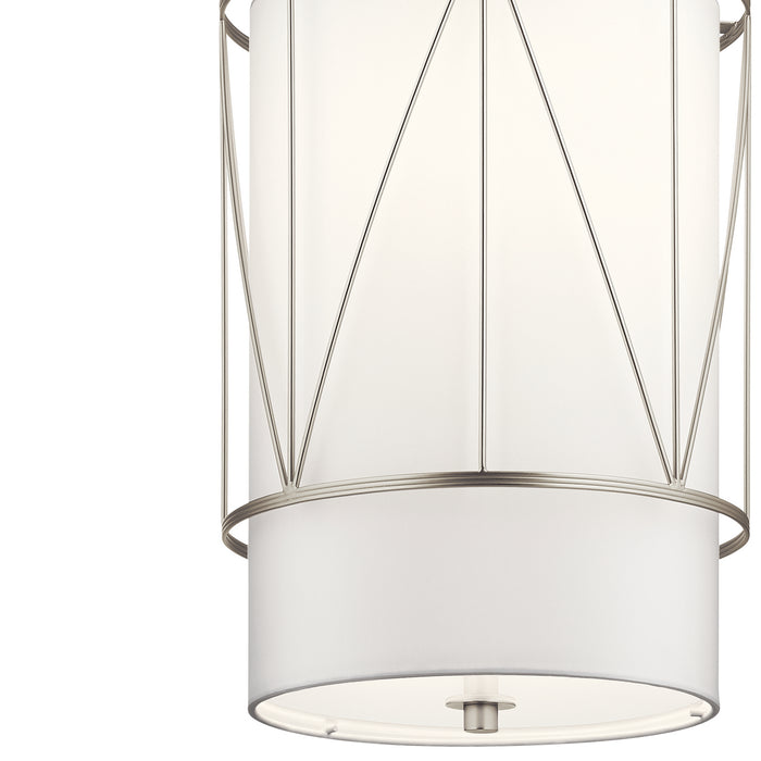 One Light Pendant from the Birkleigh collection in Satin Nickel finish