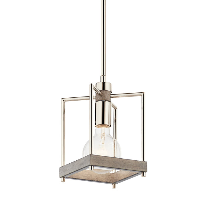 One Light Pendant from the Tanis collection in Distressed Antique Gray finish