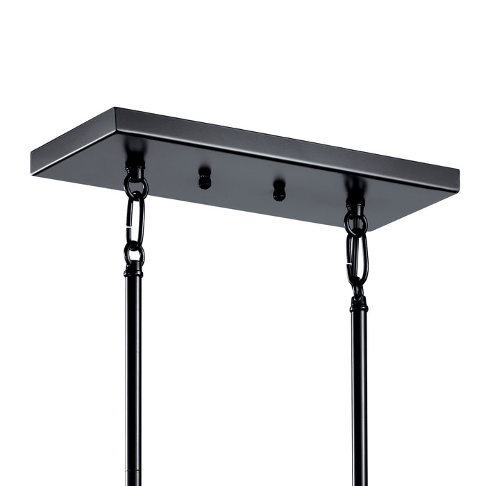 Five Light Linear Chandelier from the Sevan collection in Black finish