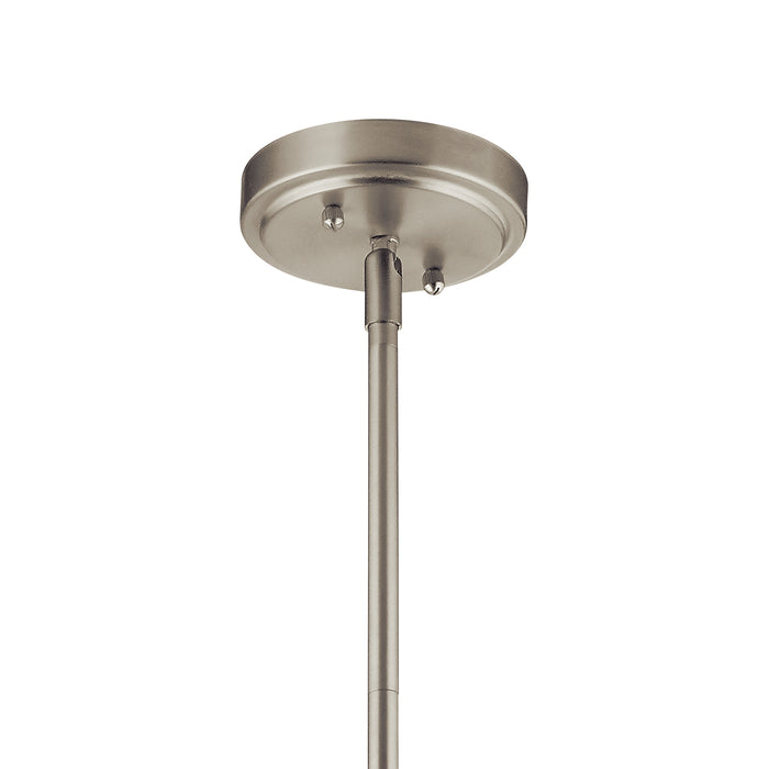 Three Light Chandelier/Semi Flush Mount from the Voclain collection in Brushed Nickel finish