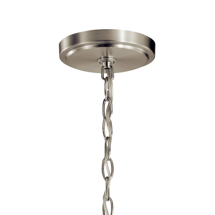 Nine Light Chandelier from the Tula collection in Brushed Nickel finish