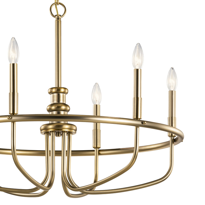 Six Light Chandelier from the Capitol Hill collection in Classic Bronze finish