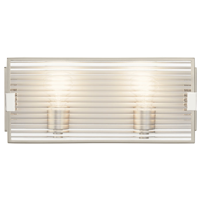 Two Light Linear Bath from the Logan collection in Satin Nickel finish