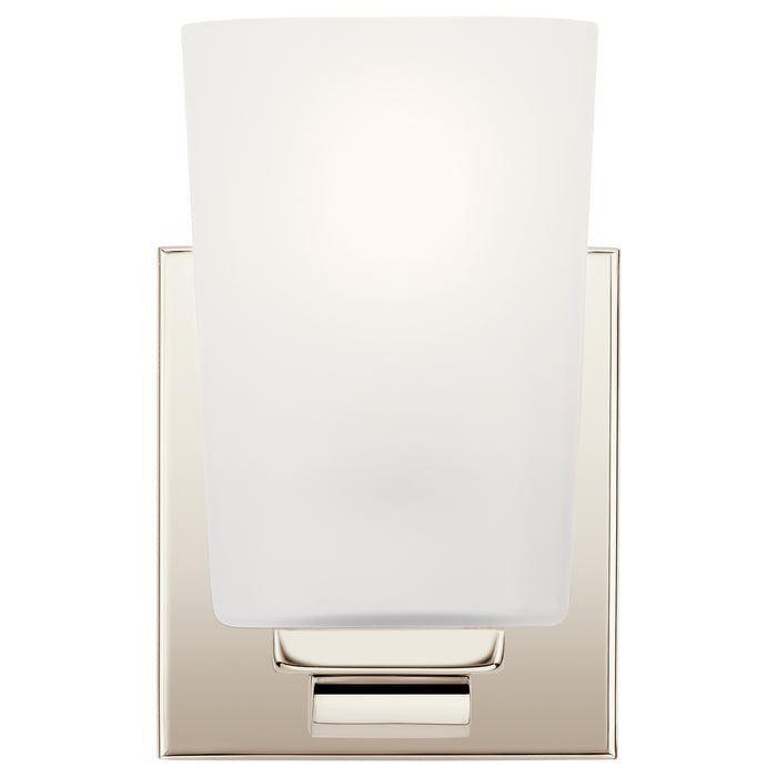 One Light Wall Sconce from the Roehm collection in Polished Nickel finish