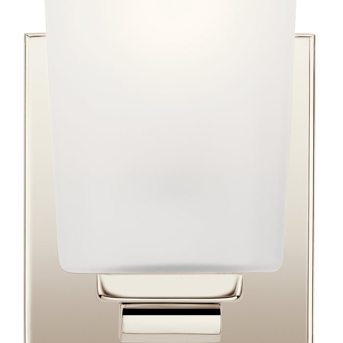 One Light Wall Sconce from the Roehm collection in Polished Nickel finish